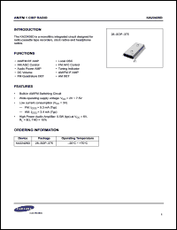 KA22426D datasheet: AM/FM 1 chip radio KA22426D