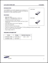 S1A2206D01-H0B0 datasheet: 4.6W Audio power AMP S1A2206D01-H0B0