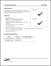 S1A2206D01-D0B0 datasheet: 4.6W Audio power AMP S1A2206D01-D0B0