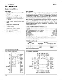 UC5171N datasheet:  OCTAL LINE DRIVER WITH TTL MODE SELECTION UC5171N