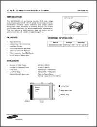 S5F329PW02-DAB0 datasheet: 1/3 inch CCD image sensor for CCIR camera S5F329PW02-DAB0