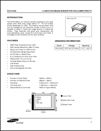 S5F429PX02-LAB0 datasheet: 1/4 inch CCD image sensor for CCIR camera S5F429PX02-LAB0