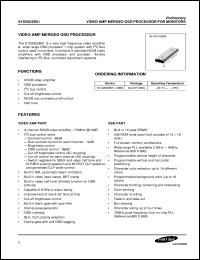 KS5514B-10 datasheet: On screen display processor. Remark english, german. KS5514B-10