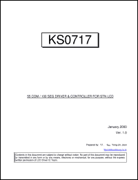 KS0649 datasheet: 256 channel TFT-LCD gate driver KS0649