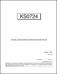 KS0676 datasheet: 8 bit 480 channel TFT-LCD source driver KS0676