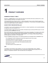 S3C921F datasheet:  8-bit single-chip CMOS microcontroller S3C921F