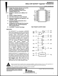 SN75LBC777DWR datasheet:  SINGLE-CHIP GEOPORT(TM)/APPLETALK(TM) TRANSCEIVER SN75LBC777DWR