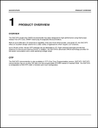 S3C9404 datasheet: 8-bit single-chip CMOS  microcontroller. 8-bit conversion resolution. S3C9404