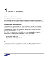 KS86P6104 datasheet: 8-bit single-chip CMOS  microcontroller. OTP version KS86P6104