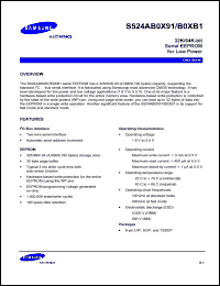 S524AB0X91 datasheet: 32K-bit serial EEPROM for low power S524AB0X91