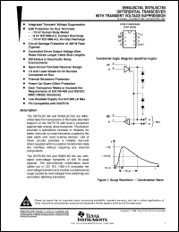 SN75LBC184D datasheet:  TRANSIENT VOLTAGE SUPPRESSION DIFFERENTIAL TRANSCEIVER SN75LBC184D