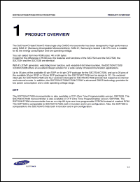 S3C70F4 datasheet: Single-chip CMOS microcontroller. 512 x 4-bit RAM, 4096 x  8-bit program memory (ROM) S3C70F4