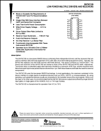 SN75C185N datasheet:  LOW-POWER MULTIPLE DRIVERS AND RECEIVERS SN75C185N