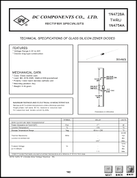 1N4741A datasheet: 11V glass silicon zener diode 1N4741A