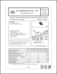 KBJ10G datasheet: 10A single-phase silicon bridge rectifier KBJ10G