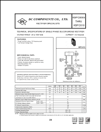 KBPC804 datasheet: 8.0A single-phase silicon bridge rectifier KBPC804