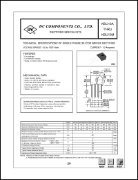 KBU10B datasheet: 10A single-phase silicon bridge rectifier KBU10B