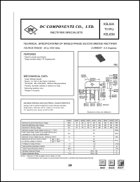 KBJ6K datasheet: 6.0A single-phase silicon bridge rectifier KBJ6K