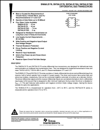 SN75ALS176ADR datasheet:  DIFFERENTIAL BUS TRANSRECEIVER SN75ALS176ADR