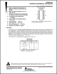 SN75ALS175N datasheet:  QUADRUPLE DIFFERENTIAL LINE RECEIVER SN75ALS175N