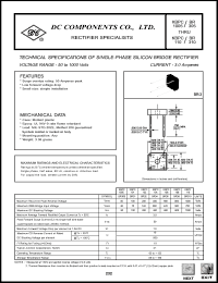 BR34 datasheet: 3.0A single-phase silicon bridge rectifier BR34