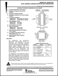 SN75ALS161DW datasheet:  OCTAL GENERAL-PURPOSE INTERFACE BUS TRANSCEIVER SN75ALS161DW