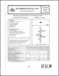 UF5400 datasheet: 3.0 mA ultra fast rectifier UF5400