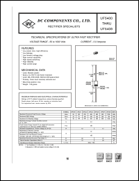 UF5401 datasheet: 3.0 mA ultra fast rectifier UF5401