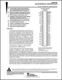 SN75971B1DL datasheet:  SCSI DIFFERENTIAL CONVERTER-DATA SN75971B1DL