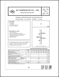 IN4001A datasheet: 1.0 mA silicon rectifier IN4001A
