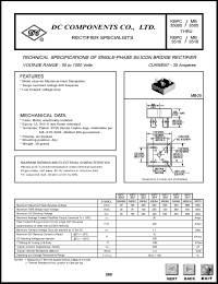 MB351 datasheet: 35 mA single-phase silicon bridge rectifier MB351