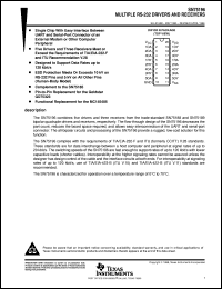 SN75196DW datasheet:  MULTIPLE RS-232 DRIVER AND RECEIVER SN75196DW