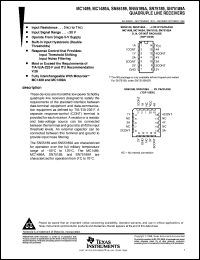 SN75189NSR datasheet:  QUADRUPLE LINE RECEIVER SN75189NSR