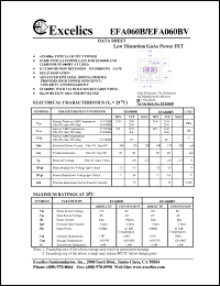 EFA060B datasheet: 8-12V low distortion GaAs power FET EFA060B