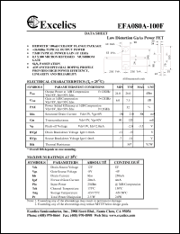 EFA080A-100F datasheet: 8-12V low distortion GaAs power FET EFA080A-100F