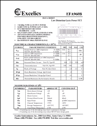 EFA960B datasheet: 8-12V low distortion GaAs power FET EFA960B