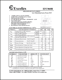 EFC060B datasheet: 10-14V low distortion GaAs power FET EFC060B