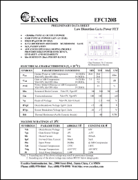 EFC120B datasheet: 10-14V low distortion GaAs power FET EFC120B