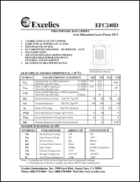 EFC240D datasheet: 10-14V low distortion GaAs power FET EFC240D