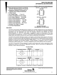 SN75178BD datasheet:  DIFFERENTIAL BUS REPEATERS SN75178BD