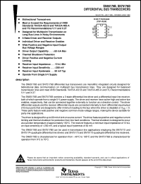 SN75176BD datasheet:  DIFFERENTIAL BUS TRANSCEIVER SN75176BD