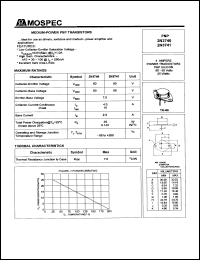 2N3741 datasheet: 80V Medium-power PNP transistor 2N3741