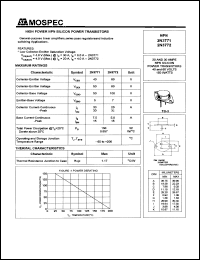 2N3771 datasheet: 40V High-power NPN silicon power transistor 2N3771