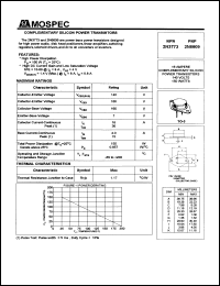 2N6609 datasheet: Complementary silicon power transistor 2N6609