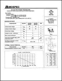 2N3789 datasheet: 60V Silicon PNP power transistor 2N3789