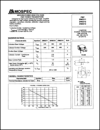 2N6212 datasheet: Medium-power high voltage PNP power transistor 2N6212