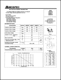 2N6678 datasheet: NPN silicon  power transistor 2N6678