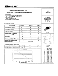 2SC2233 datasheet: 4Ampere NPN silicon power transistor 2SC2233