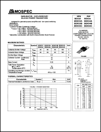 BDX33A datasheet: 10Ampere darlington complementary silicon power transistor BDX33A