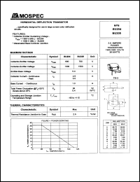 BU204 datasheet: 2.5Ampere horizontal deflection transistor BU204